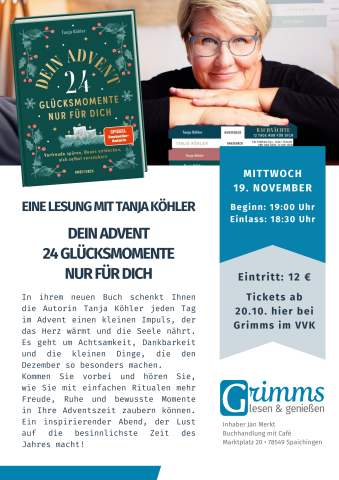 Lesung mit Tanja Köhler am 19.11.25