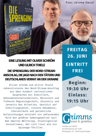 Lesung mit Oliver Schröm & Ulrich Thiele